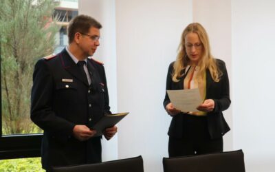 Ralf George bleibt weitere sechs Jahre stv. Brandabschnittsleiter Nord – Landrätin Anna Kebschull überreicht Ernennungsurkunde
