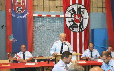 Verbandsversammlung des Feuerwehrverbands Altkreis Wittlage e.V. in der Mehrzweckhalle in Bad Essen-Wimmer