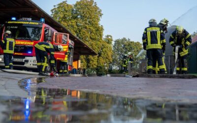 Übung der Feuerwehren der Samtgemeinde Fürstenau in Ohrte