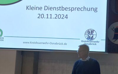 Kleine Dienstbesprechung der Kreisfeuerwehr – Neuer Kreisrat Malte Stakowski stellt sich vor