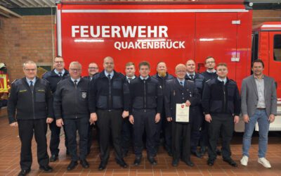 Ein intensives Jahr für die Freiwillige Feuerwehr Quakenbrück – Beförderungen und Wahlen im Mittelpunkt der Jahreshauptversammlung