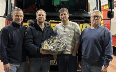 Verabschiedung von Stephan Lahrmann als Gruppenführer des Fachzuges 2 der Feuerwehrbereitschaft Umwelt