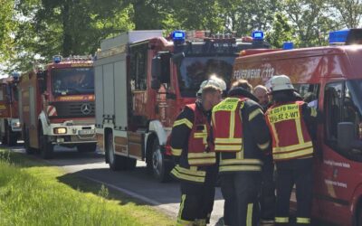 Menslage: Große Einsatzübung der Kreisfeuerwehrbereitschaft Nord