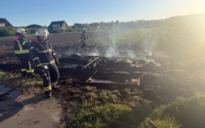 Spargelverkaufsstand abgebrannt
