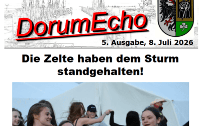 Heute kommt die fünfte Ausgabe des Dorum Echo aus dem Sommerzeltlager der Kreisjugendfeuerwehr