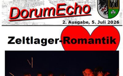 Hier kommt die zweite Ausgabe des Dorum Echo aus dem Sommerzeltlager der Kreisjugendfeuerwehr