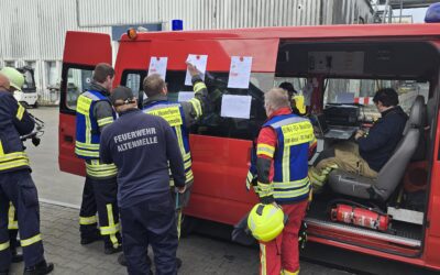 Achmer: Großübung der Feuerwehrbereitschaft Umwelt bei Remondis